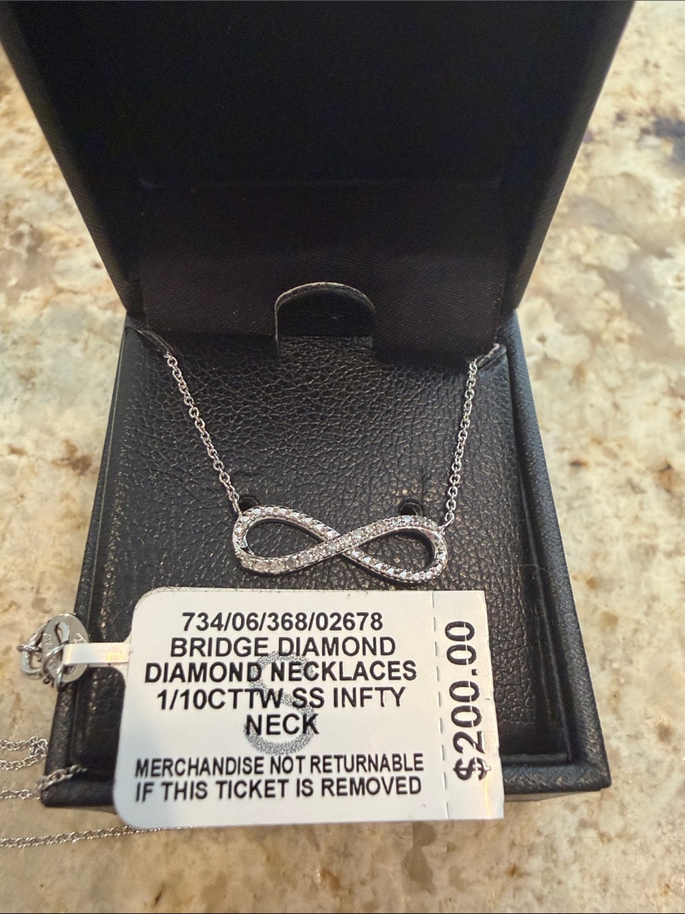 Diamond Infinity Necklace